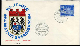 Saarland - FDC - 50. Jahre Grossstadt Saarbrücken - Mi 446 - FDC