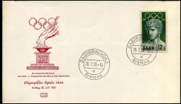 Saar - FDC - Olympische Sommerspiele 1956 - Mi 371/72 - FDC