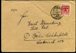 Mi 184 Auf Brief Nach Berlin-Lichterfelde - Storia Postale