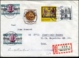 Eingeschriebene Brief Nach CSSR - Storia Postale