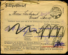 Feldpost Brief - 4. Feldbericht 1917' - Vereinigung Teichmannia E.V., Leipzig - Feldpost 2da Guerra Mundial