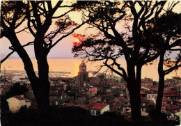 FRANCE - Reflets De La Côte D'Azur - Saint Tropez (Var) - Coucher De Soleil Sur La Baie - Carte Postale Ancienne - Saint-Tropez