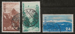 Japon 1952 N° Y&T : 512,513 Et 515  Obl. - Usados