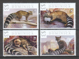 Dominica - MNH Set RING TAILED CAT - Big Cats (cats Of Prey)