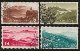 Japon 1952 N° Y&T : 519 à 522  Obl. - Usati