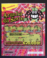 116 X, Lottery Tickets, Portugal, « Raspadinha », « Instant Lottery », « Edição Especial ARANHA DA SORTE » Nº  580 - Loterijbiljetten