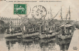 FRANCE - Dieppe - Fêtes Deu Tri Contenaire Du Duquesne - Vue Sur Le Port En Tête - Bateaux - Carte Postale Ancienne - Dieppe