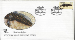 Venda 1987 Y&T 154 Sur FDC. Varan Du Nil, Varanus Niloticus - Altri & Non Classificati