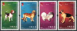 Hong Kong 1169-1172, 1172b Sheet, MNH. New Year 2006, Lunar Year Of The Dog. - Unused Stamps