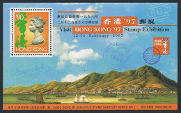 Hong Kong 738 Sheet, MNH. Michel Bl.52. Hong Kong-1997 Stamp Exhibition. QE II. - Nuevos
