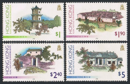 Hong Kong 720-723,MNH.Michel 740-743. Traditional Buildings,1995. - Nuovi