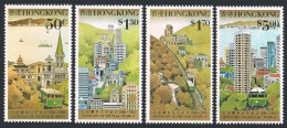 Hong Kong 527-530, 531a, MNH. Mi 544-547, Bl.10. Peak Tramway,Victoria,100,1888. - Nuevos