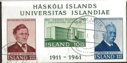 Island Iceland 1961 50th Anniversary Of The University Of Iceland., Mi Bloc 3, Cancelled(o) - Used Stamps