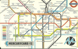 Great Britain: Mercury - London, Map Of Underground - Andere & Zonder Classificatie