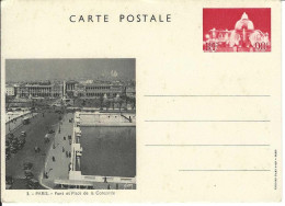 Carte Postale FRANCE Entiers Postaux Speciaux Place De La Concorde - Nuovi