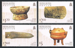Hong Kong 744-747,MNH.Michel 767-770. Archaeological Finds,1996.Pottery,Stones. - Neufs