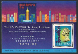 Hong Kong 678,MNH.Michel 695 Bl.27. Visit HONG KONG-1994 Stamp Exhibition.1993. - Neufs