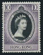Hong Kong 184, MNH. Michel 177. Coronation 1953, Queen Elizabeth QE II. - Unused Stamps