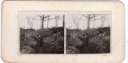 Photo Stereoscopique  , Soldats Dans La Tranchée - 1914-18