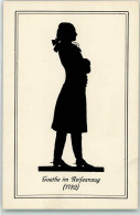 39274604 - Im Reiseanzug 1782 Scherenschnitt Serie 104 Nr 1339 Historische Goethe-Silhouette - Escritores