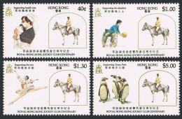 Hong Kong 435-438, 438a, MNH. Michel 435-438, Bl.4. Jockey Club Centenary, 1984. - Ungebraucht