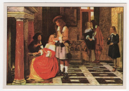 AK 214326 PAINTING / ART - Pieter Van Hooch - Kartenspieler - Pintura & Cuadros