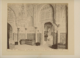 Photo Albuminée De L Alcazar à Séville Salon De Maria De Padillas - Alte (vor 1900)