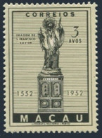 Macao 365, Hinged. Michel 388. St Francis Xavier, 400th Death Ann. 1953. Statue. - Neufs