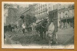 PARIS VECU  : " AUX HALLES - ENLEVEMENT DES DETRITUS "  Edition L.J. & Cie 1905 - Konvolute, Lots, Sammlungen