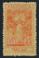 Macao RA8,MNH.Michel Zw 12. Postal Tax Stamps 1945.Symbolical Of Charity. - Nuevos