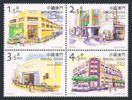 Macao 1074 Ad Block, MNH. Stores, 2001. Municipal Market, Parked Bicycles, Cars. - Nuovi
