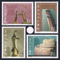 Macao 1003-1006,1007,1007a Overprinted,MNH. Modern Sculpture 1999. - Neufs