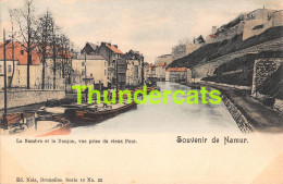 CPA SOUVENIR DE NAMUR LA SAMBRE ET LE DONJON VUE PRISE DU VIEUX PONT NELS SERIE 16 NO 22 - Namur