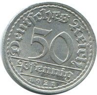 50 PFENNIG 1921 A ALEMANIA Moneda GERMANY #AD674.9.E.A - 50 Renten- & 50 Reichspfennig