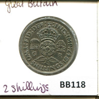 2 SHILLINGS 1947 UK GROßBRITANNIEN GREAT BRITAIN Münze #BB118.D.A - J. 1 Florin / 2 Schillings