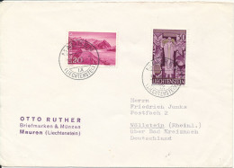 Liechtenstein Cover Sent To Germany Mauren 30-12-1960 - Storia Postale