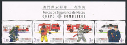 Macao 1060 Ad, 1061, MNH. Rescue Workers, 2001. Firemen, Hazardous Materials, - Neufs