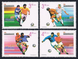 Macao 933-936, MNH. Michel 972-975. World Soccer Cup France-1998. - Unused Stamps