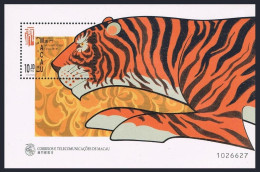Macao 908 Sheet, MNH. Michel Bl.50. New Year 1998, Lunar Year Of Tiger. - Unused Stamps