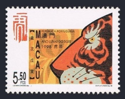 Macao 907-908, MNH. Michel 946, 947 Bl.50. New Year 1998, Lunar Year Of Tiger. - Nuevos