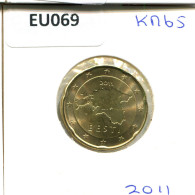 20 EURO CENTS 2011 ESTONIA Moneda #EU069.E.A - Estonie