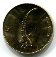 5 TOLAR 1999 SLOVENIA UNC Coin HEAD CAPRICORN #W11159.U.A - Eslovenia
