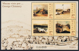 Macao 723b, MNH. Michel Bl.25. Scenes Of Macao, By George Chinnery, 1994. - Nuevos
