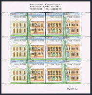 Macao 999 Sheet,1000,MNH. TAP SEAC Buildings,1999. - Neufs