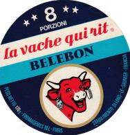 ETIQUETTE FROMAGE VACHE QUI RIT - BELEBON  -  8 PORTIONS  170 G - - Fromage