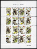 Macao 767-770a Sheet, MNH. Michel 795-798 Klb. WWF 1995. Asian Pangolin. - Nuovi