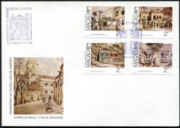 Macao 588-591, FDC. Michel 616-619. Watercolors By George Smirnoff, 1989. - FDC