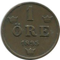 1 ORE 1895 SWEDEN Coin #AD366.2.U.A - Svezia