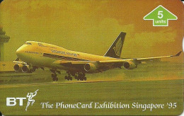 Great Britain: British Telecom - The PhoneCard Exhibition Singapore '95 - BT Publicitaire Uitgaven