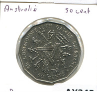 50 CENTS 1982 AUSTRALIEN AUSTRALIA Münze #AX345.D.A - 50 Cents